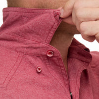 Crimson Pearl Snap Shirt | Long Sleeve-GameGuard