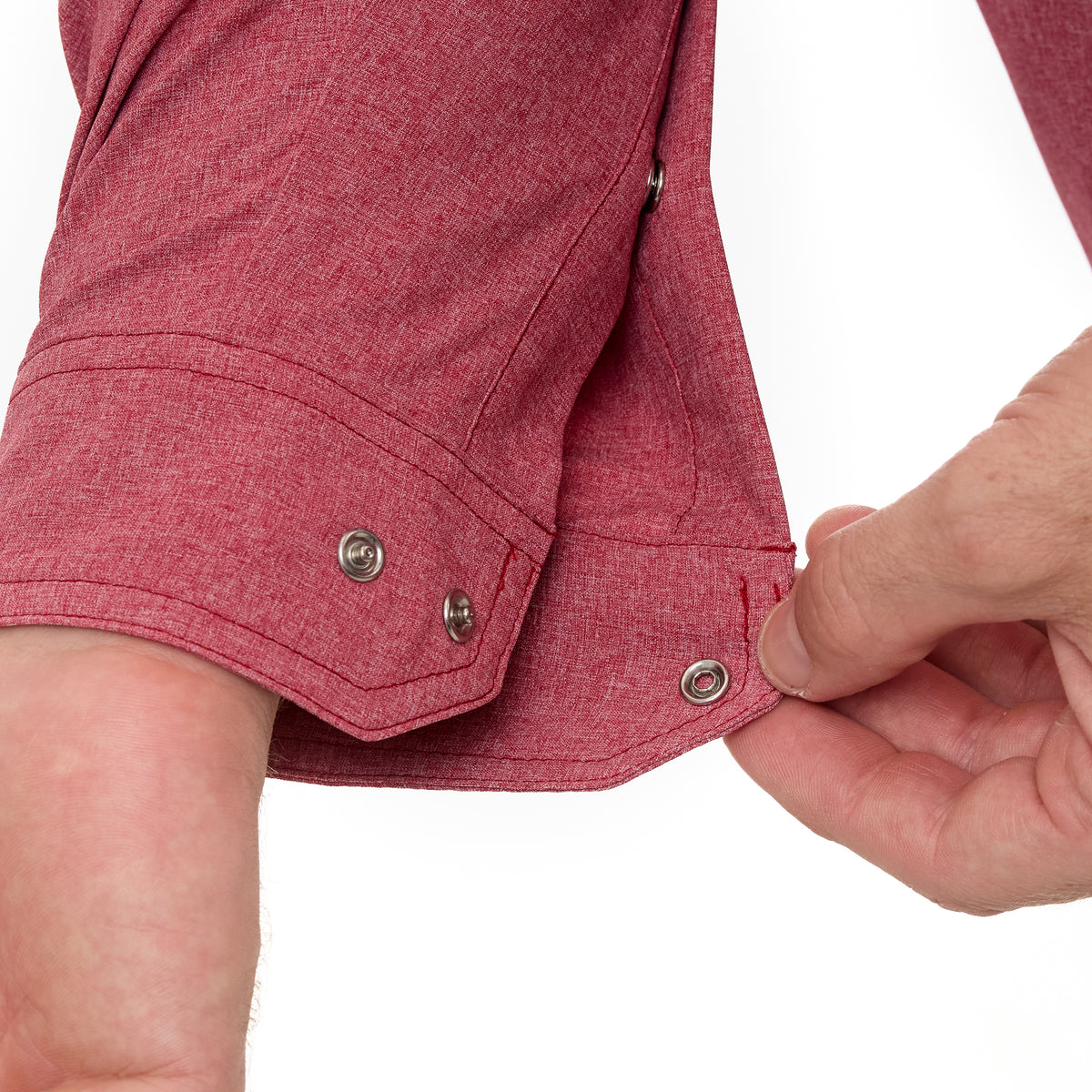 Crimson Pearl Snap Shirt | Long Sleeve-GameGuard