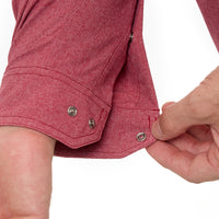 Crimson Pearl Snap Shirt | Long Sleeve-GameGuard