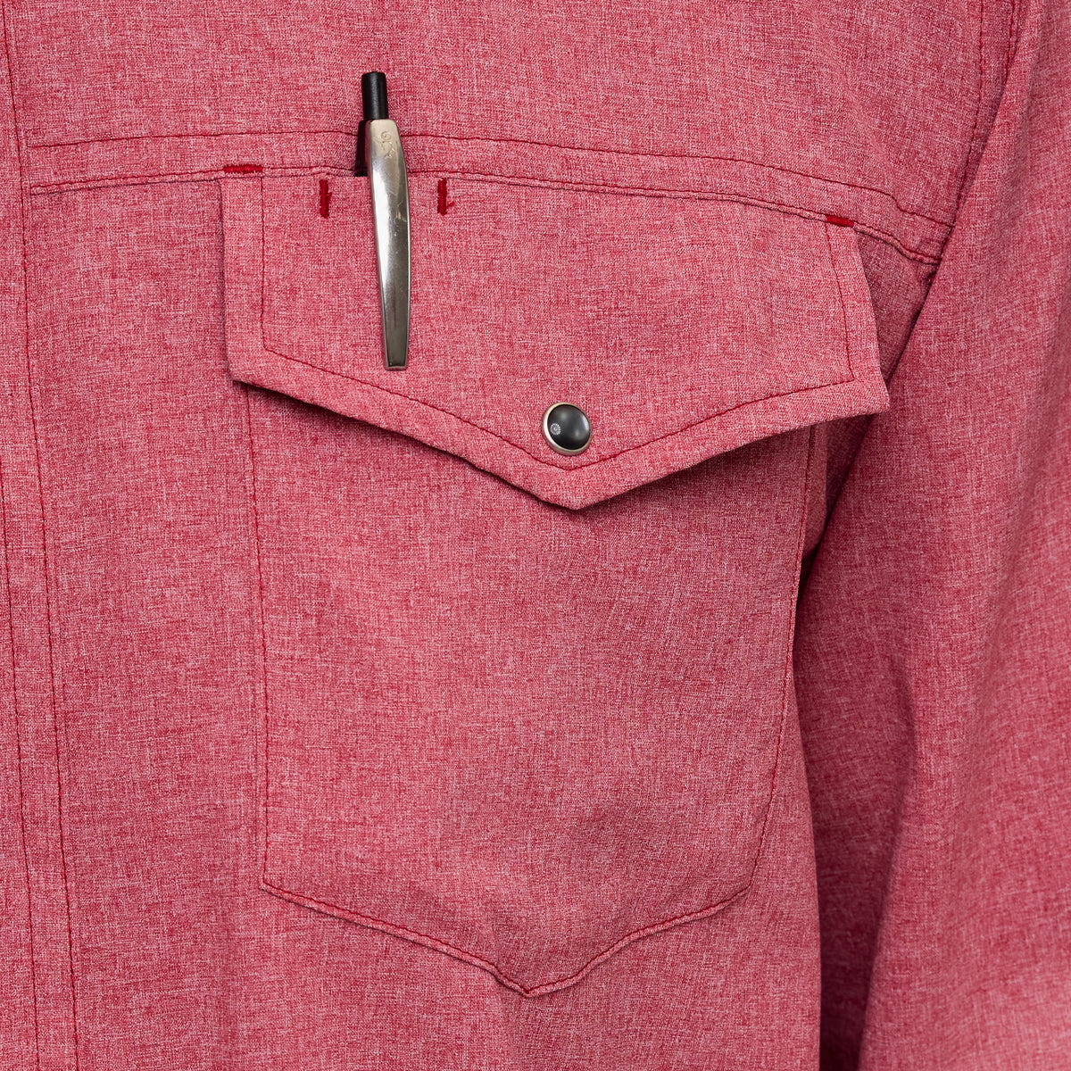 Crimson Pearl Snap Shirt | Long Sleeve-GameGuard