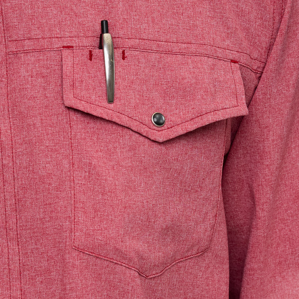 Crimson Pearl Snap Shirt | Long Sleeve-GameGuard