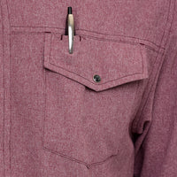 Maroon Pearl Snap Shirt | Long Sleeve-GameGuard