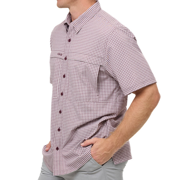 Maroon TekCheck Shirt-GameGuard