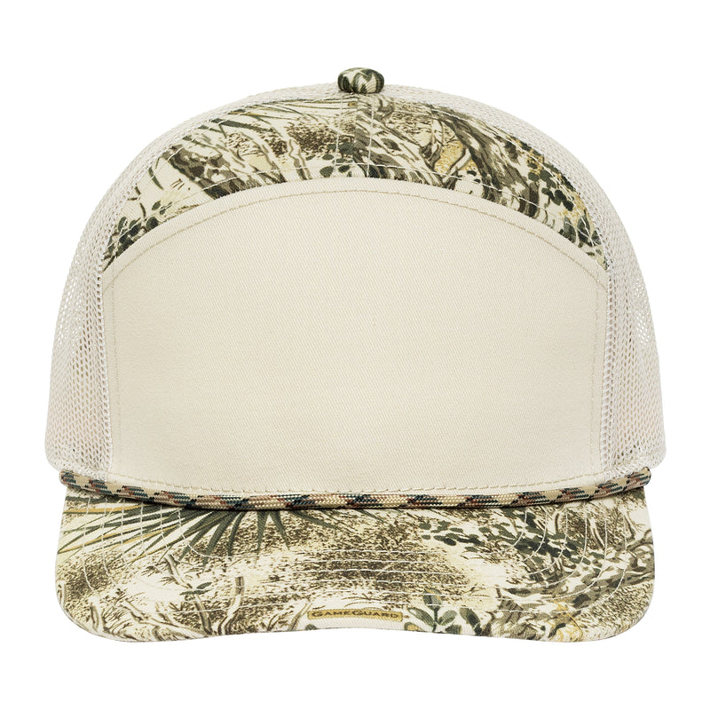 Load image into Gallery viewer, GameGuard Cap | 7-Panel | Stone MeshBack
