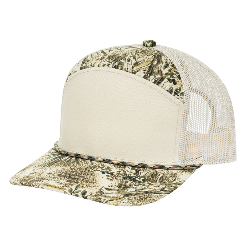 Load image into Gallery viewer, GameGuard Cap | 7-Panel | Stone MeshBack
