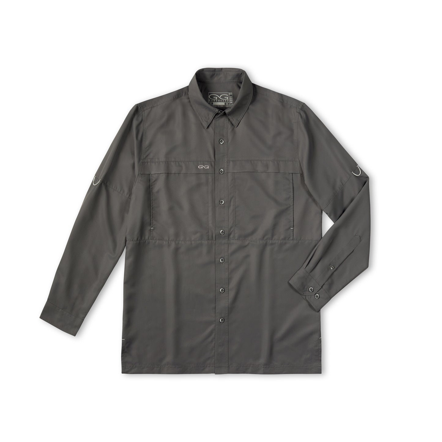 Camisa de microfibra GunMetal | Manga larga