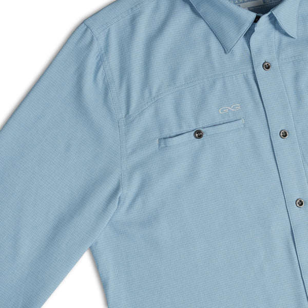 Coastal Blue Maverick Shirt | Long Sleeve