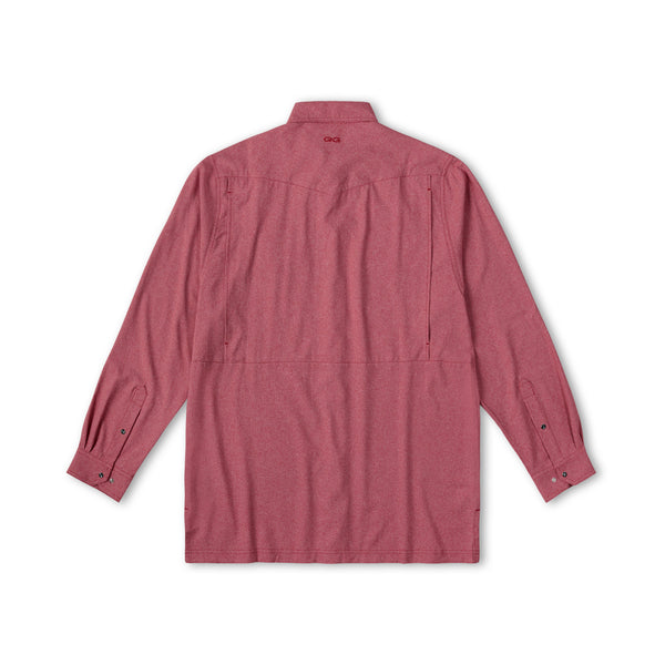 Crimson Pearl Snap Shirt | Long Sleeve