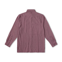 Maroon Pearl Snap Shirt | Long Sleeve