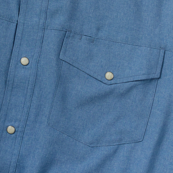 Off-Road Blue StockYard Shirt | Long Sleeve