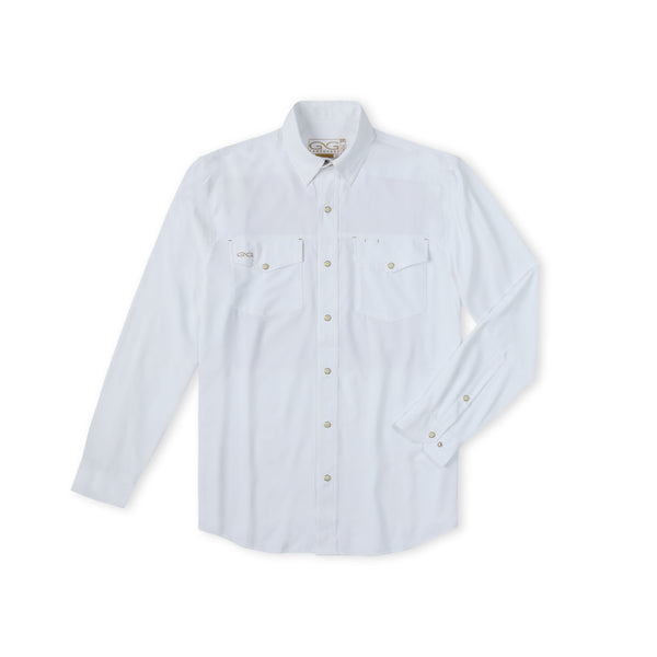 White StockYard Shirt | Long Sleeve