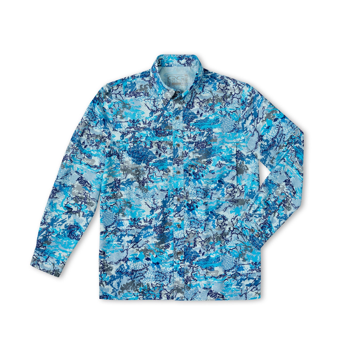 GameGuard Blue Digital Explorer Shirt | Long Sleeve