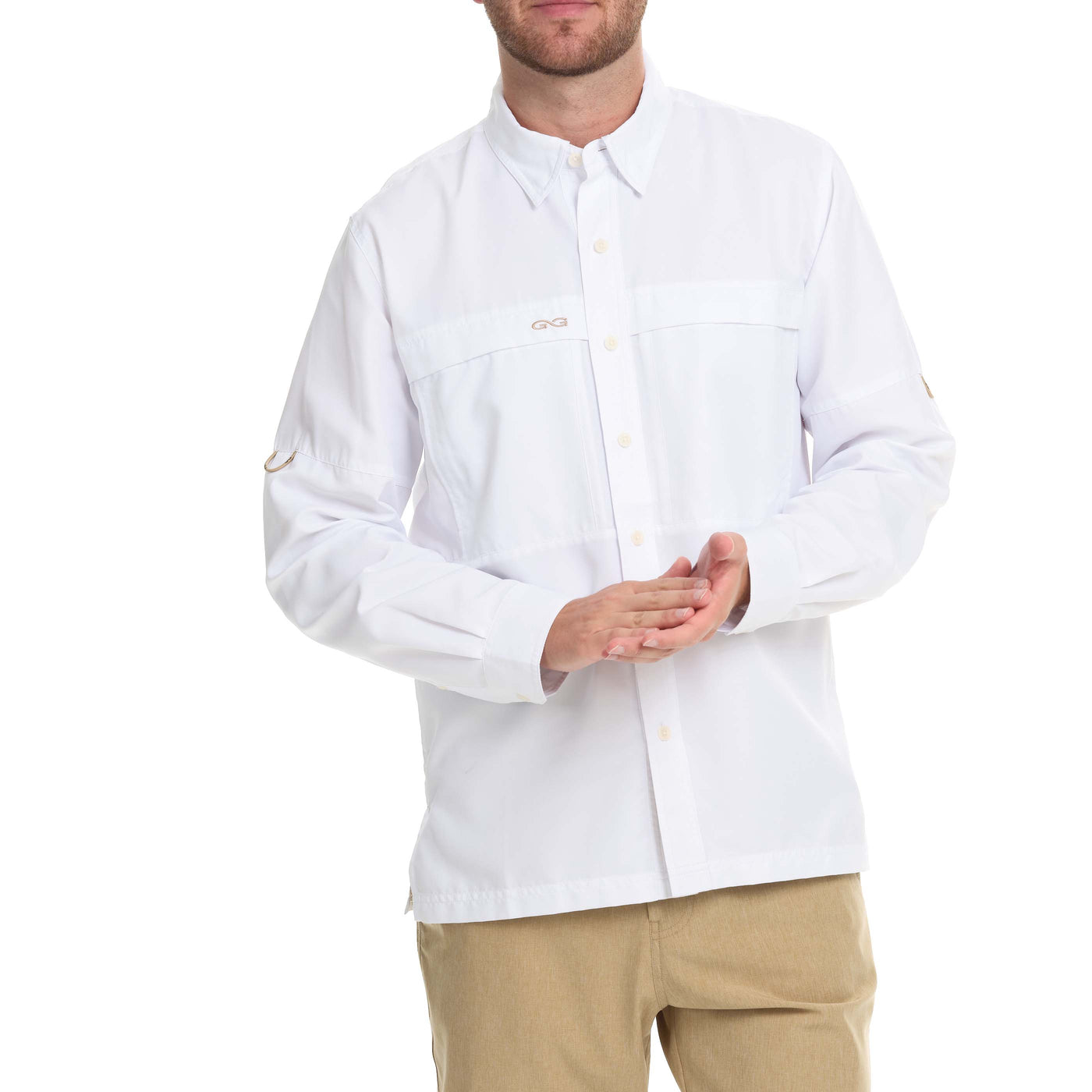 White Explorer Shirt | Long Sleeve-GameGuard