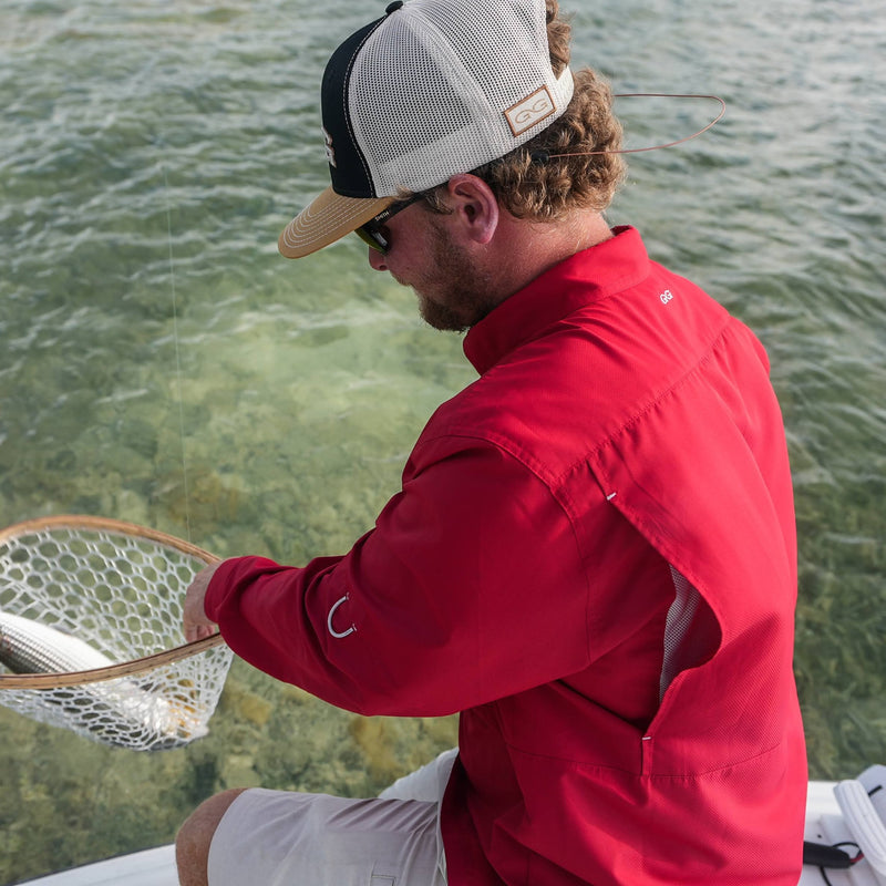 Cargue la imagen en el visor de la galería, Crimson MicroFiber Shirt | Long Sleeve - GameGuard
