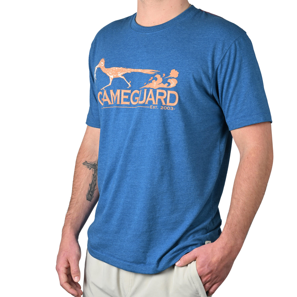 HydroBlue Graphic Tee - GameGuard light cotton and polyester shirt fitted comfortable