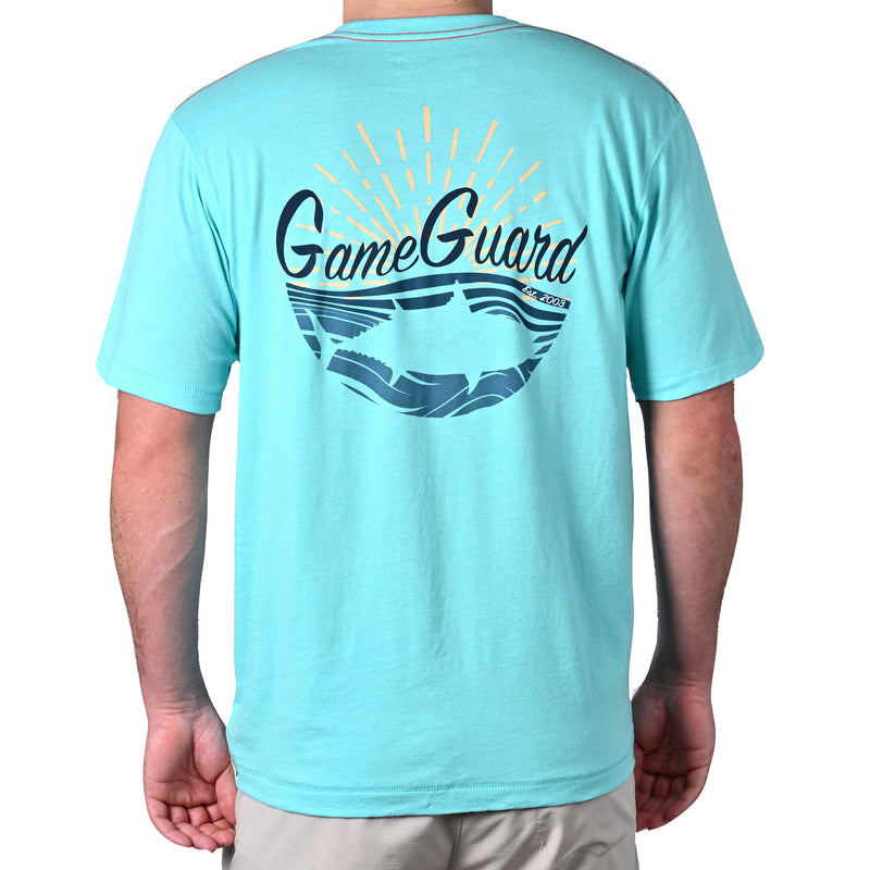 Load image into Gallery viewer, Aquatic Graphic Tee, light cotton and polyester shirt fitted comfortable
