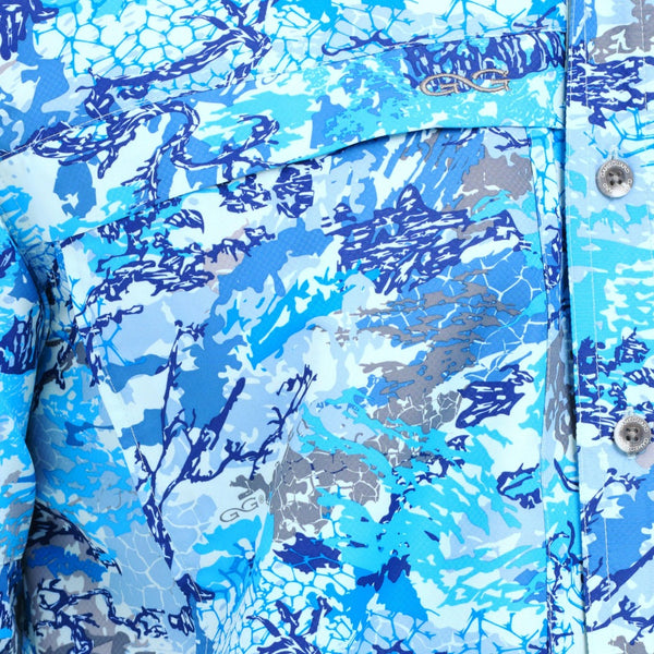 GameGuard Blue Digital Explorer Shirt | Long Sleeve-GameGuard