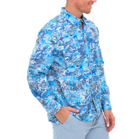 GameGuard Blue Digital Explorer Shirt | Long Sleeve-GameGuard