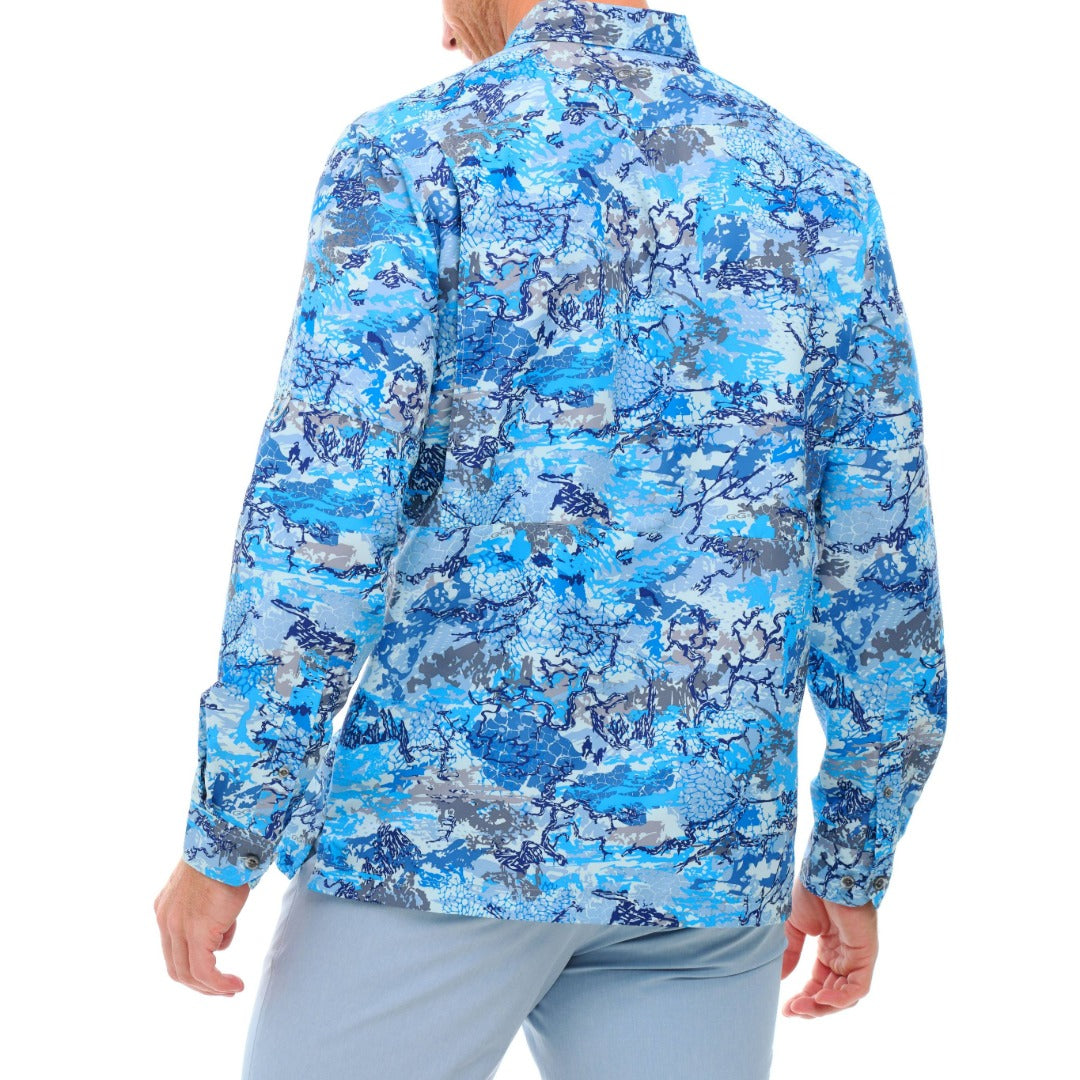 GameGuard Blue Digital Explorer Shirt | Long Sleeve-GameGuard