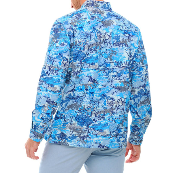 GameGuard Blue Digital Explorer Shirt | Long Sleeve-GameGuard