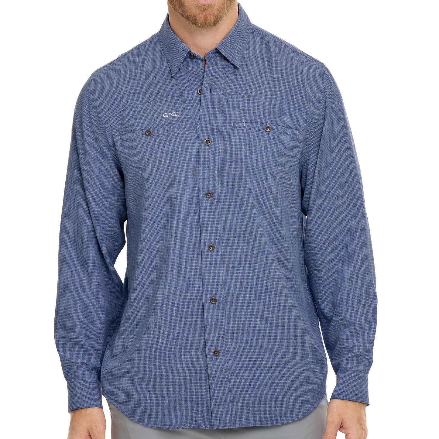 Indigo Maverick Shirt | Long Sleeve-GameGuard