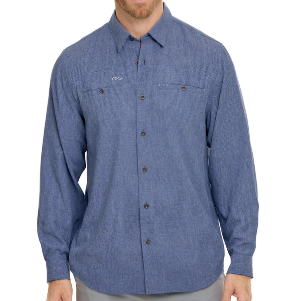 Indigo Maverick Shirt | Long Sleeve-GameGuard