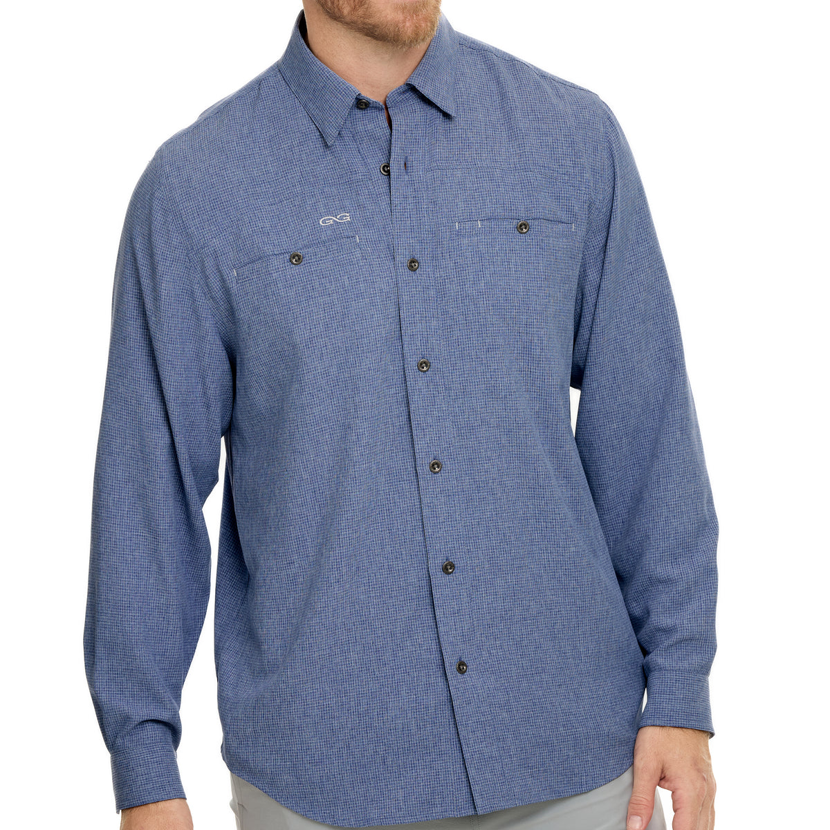 Indigo Maverick Shirt | Long Sleeve-GameGuard